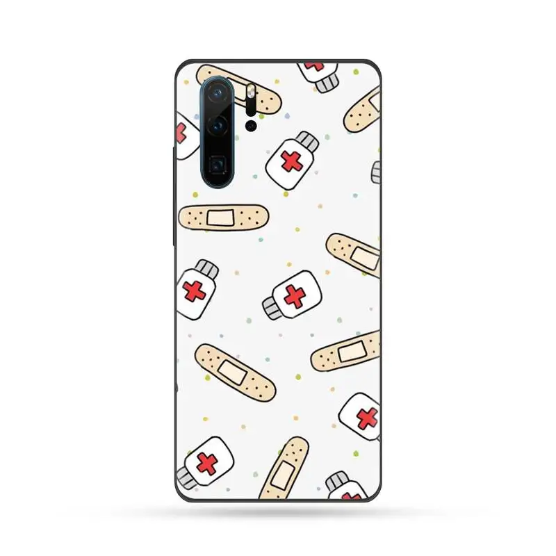 

Cartoon Medicine Doctor Nurse Phone Case For Huawei Mate 9 10 20 Pro lite 20x nova 3e P10 plus P20 Pro Honor10 lite