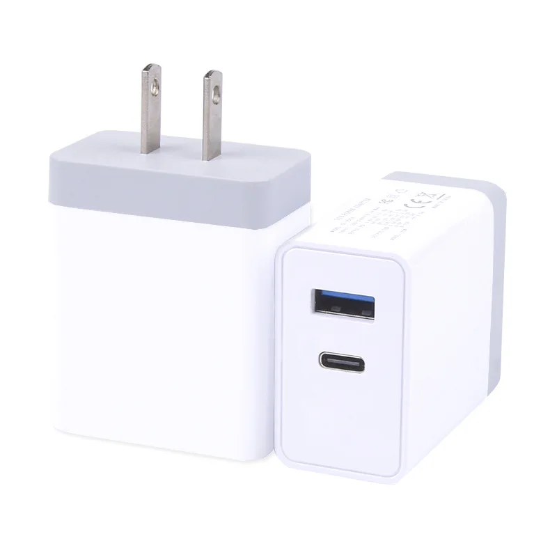 Зарядное устройство с 2 портами USB Type-C 18 Вт 6 в 9 В А 3 | Мобильные телефоны и