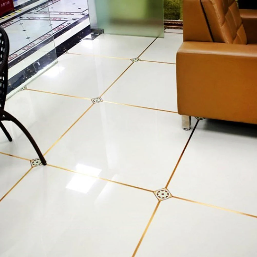 

Seam Line Tile Self-adhesion Home Waterproof Floor Sticker 50M Gold Self Adhesive Tile Sticker Ceramic Tile Mildewproof Gap Tape