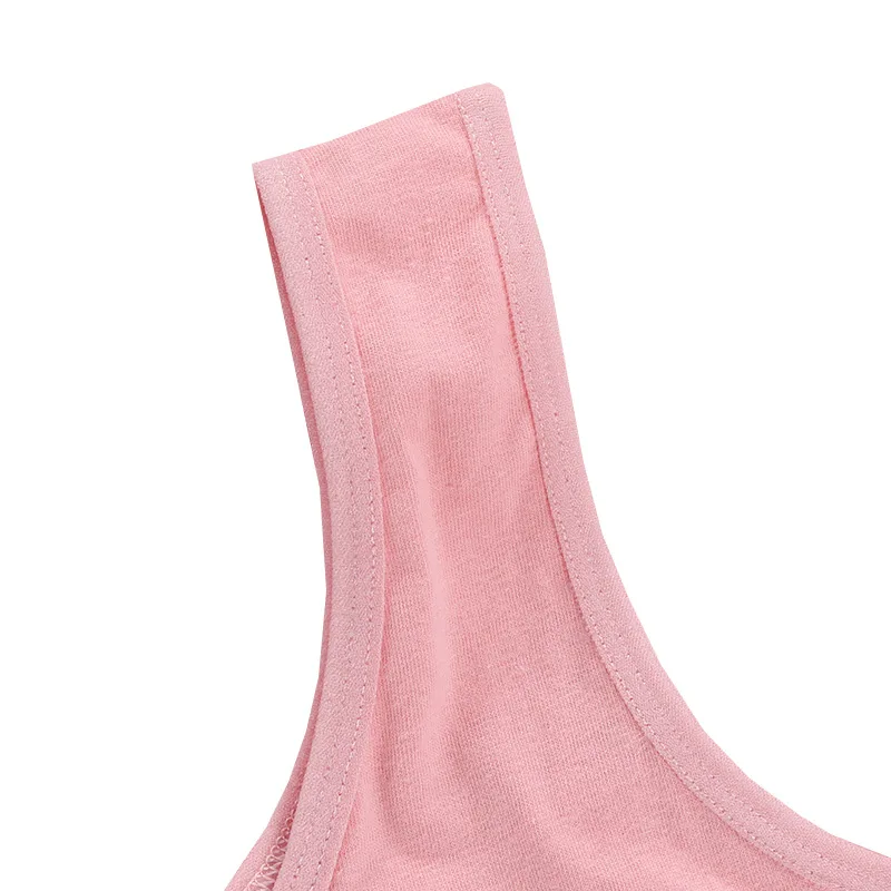 Летние тонкие льняные Мягкие Спортивные бюстгальтеры для девочек подростков с