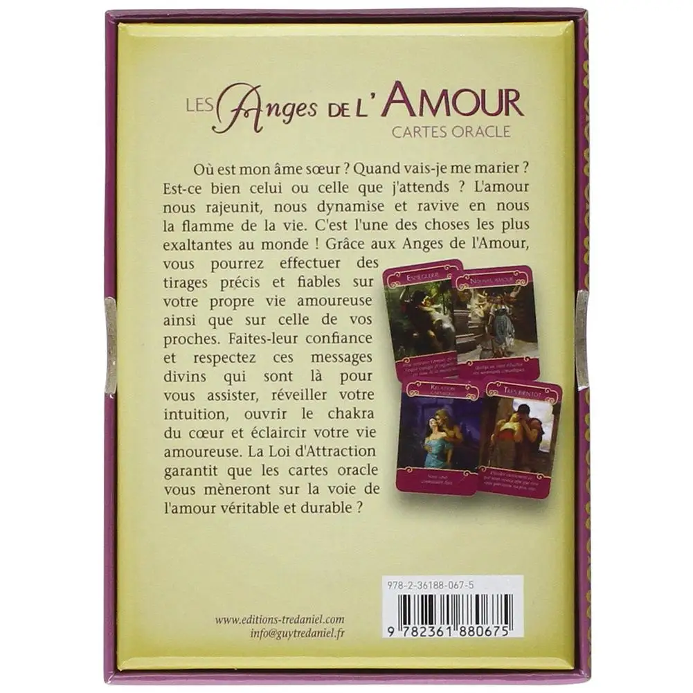 44 шт полный английский Романтика ангелы Orakel карты палуба таинственные Таро