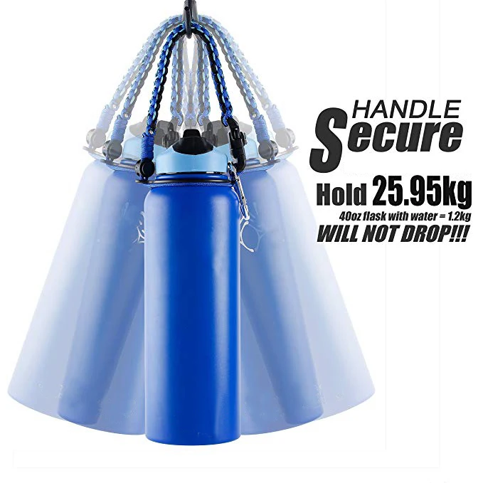 Рукоятка из Паракорда совместимая с бутылкой для воды широким горлышком шнур