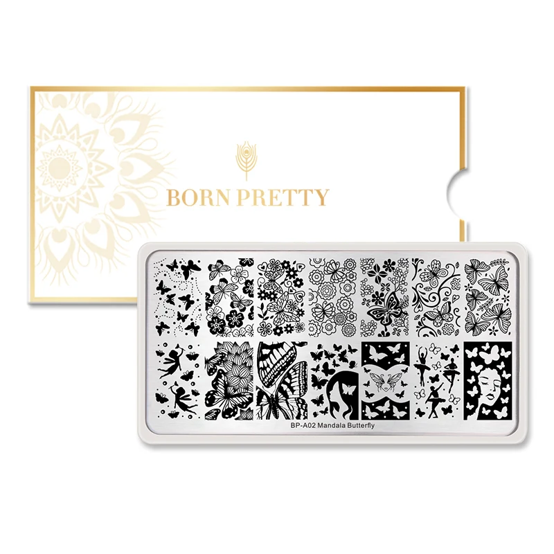 BORN PRETTY ногтей штамповки пластины 12*6 см Животные цветок растения шаблон дизайн ногтей штамп шаблон Лето нержавеющая сталь пластины