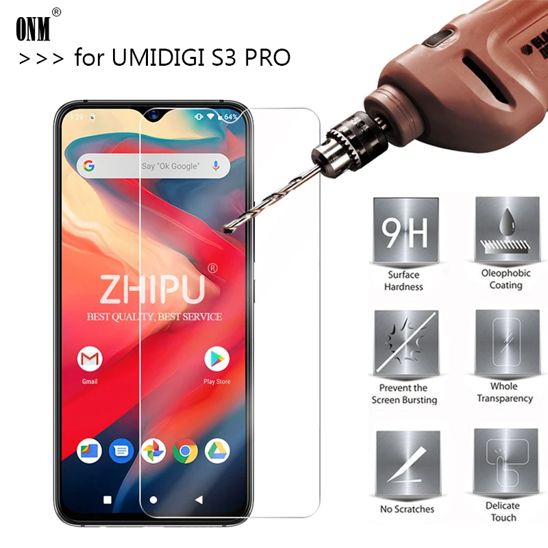 Закаленное стекло для UMIDIGI S3 PRO защита экрана 2.5D 9H Премиум Защитная стеклянная