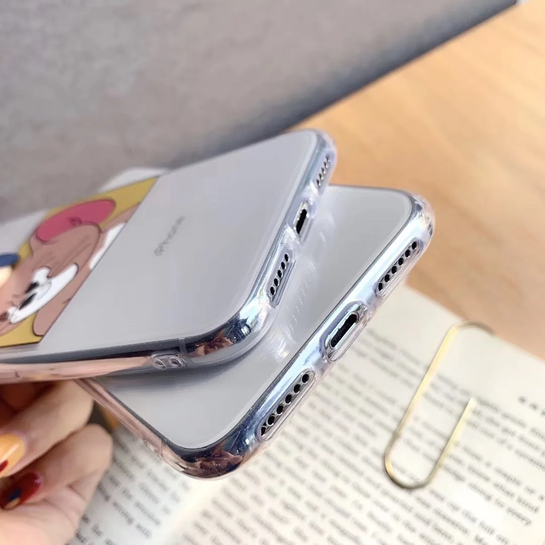 New cute cartoon funny Tom Jerry couple phone case for iPhone Xs MAX Xr X 6 6s 7 8 plus cool expression soft TPU back cover |