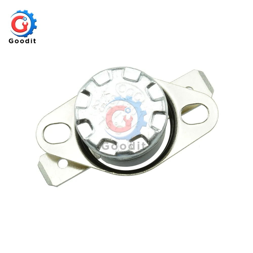 5 шт./лот KSD301 10A 250V 30 40 110 degree C (N.O.) Термостат с нормально замкнутым контактом