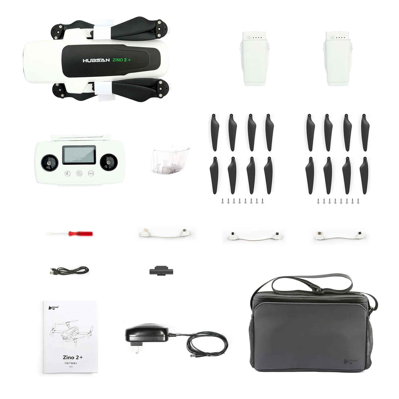 

Квадрокоптер Hubsan Zino 2 + Plus, GPS, 9 км, FPV, камера 4K 60fps
