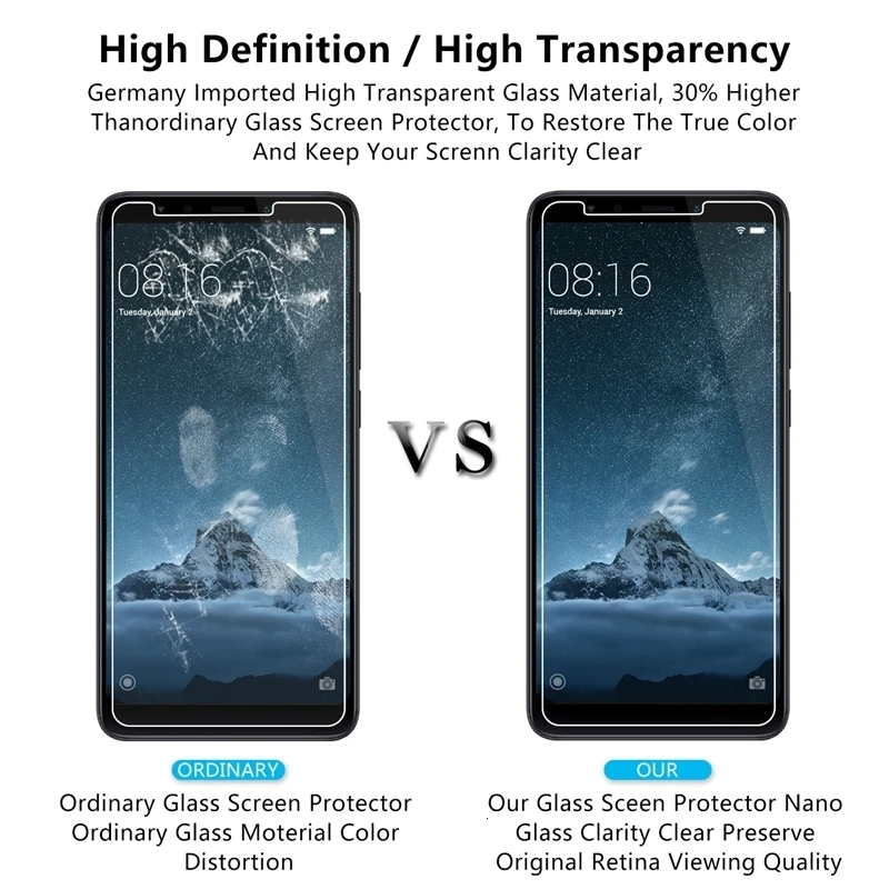 Phone Glass For Xiaomi Redmi 5 Plus 5.99&quot Premium Tempered Screen Protector Toughened protective film 2.5D 9H | Мобильные