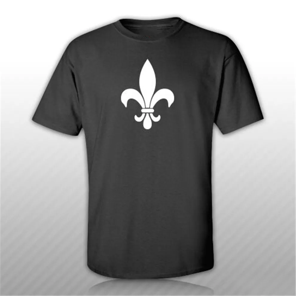 Fleur De Lis футболка S M L Xl 2Xl 3Xl хлопковая Футболка|Мужские футболки| |