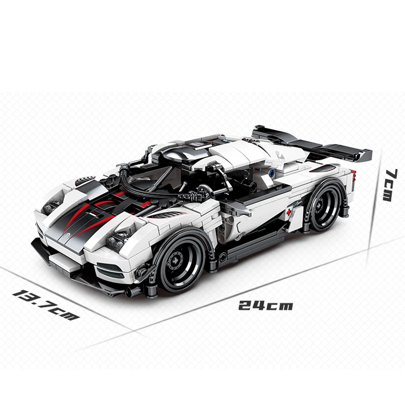 

Koenigsegg Agera R Famous Super Sports racing car Technic MOC Technique Model Building Blocks Bricks toys boys gift