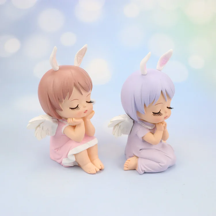 

1Pc Creative Cute Lovely Angel Girl Baking Cake Decoration Net Red Girl Bedroom Children's Room Living Room Table Decorations