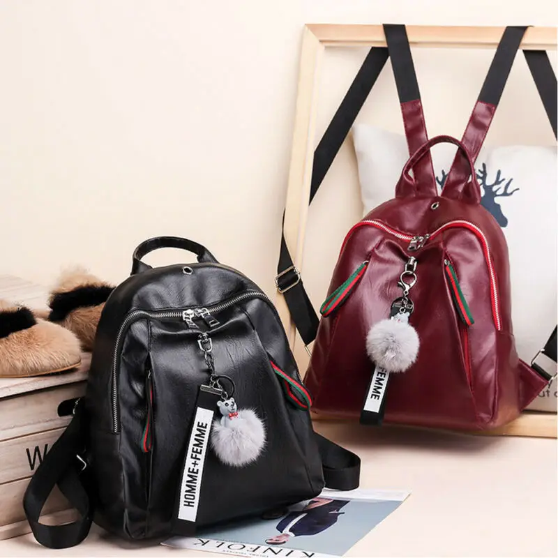 Новый рюкзак из искусственной кожи для девочек повседневный Модный