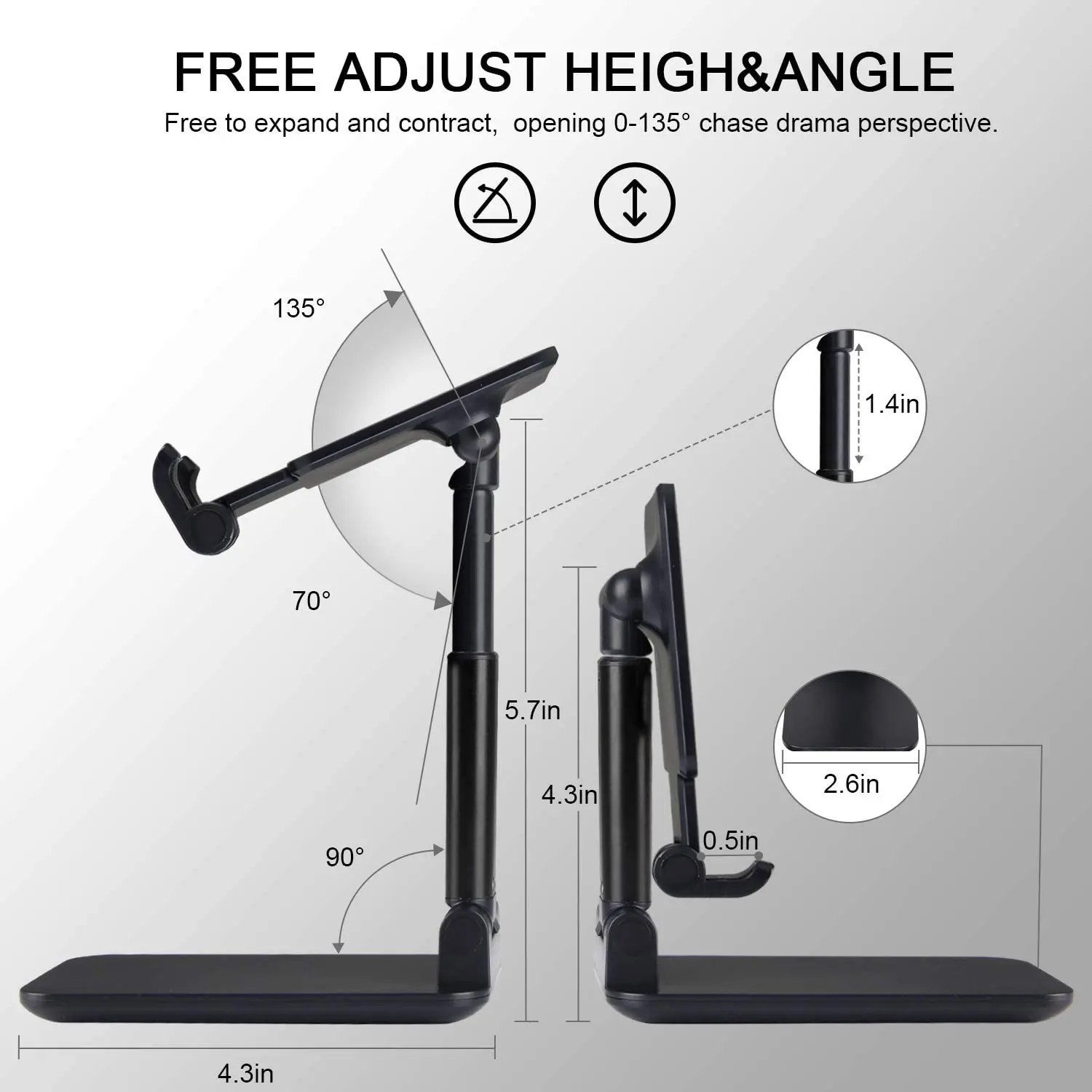 licheers phone stand for iphone 12 pro 11 xiaomi samsung foldable desktop phone holder universal cell phone holder for huawei free global shipping