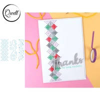 qwell simple lace heart edge stitch it collection cutting dies diy scrapbooking craft paper cards album die cut 2020 hot sale