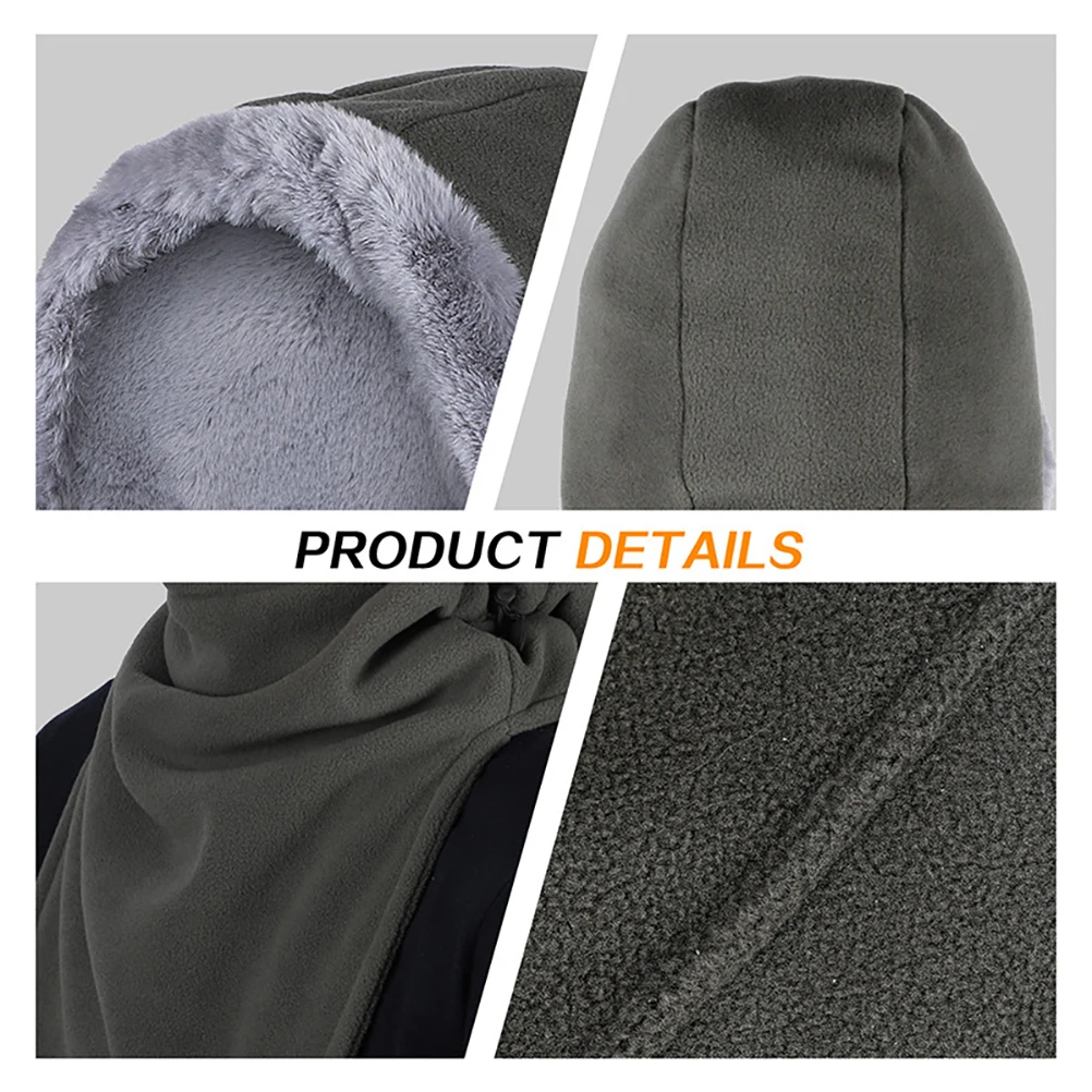 

plush Full Face Cover Unisex Motorcycle Ski Mouth Mask Windproof dustproof Winter Ski Cycling Mask Washable Reusable Face Mask