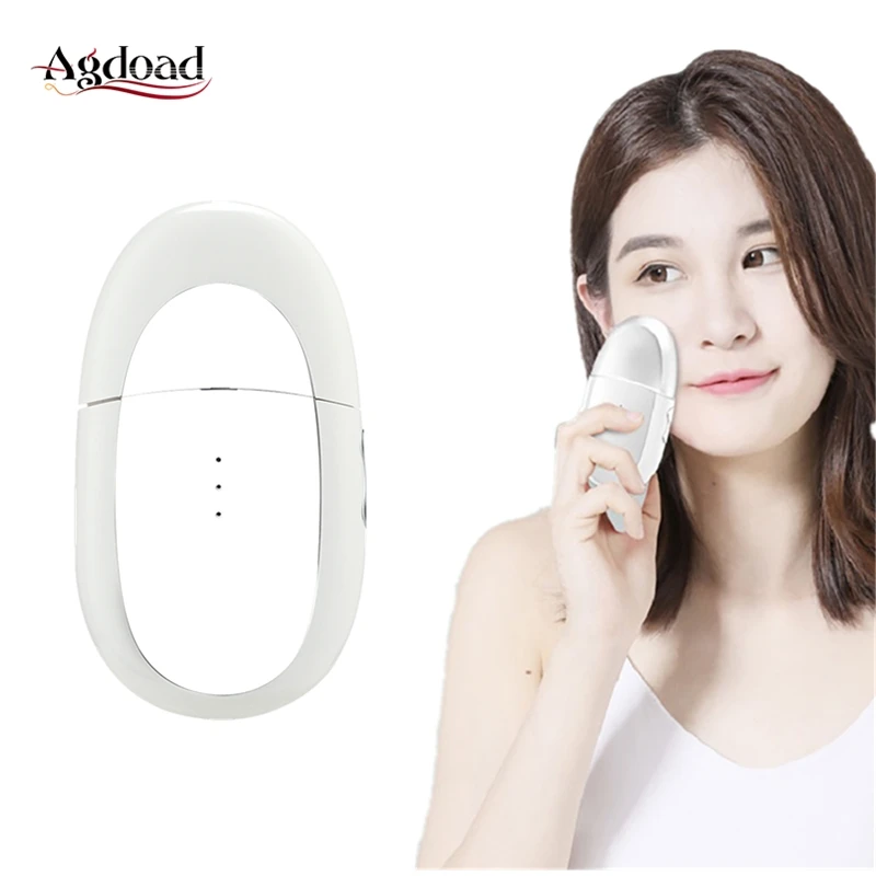 Электрический глаз массажер для лица с напылением из EMS вибрации против морщин