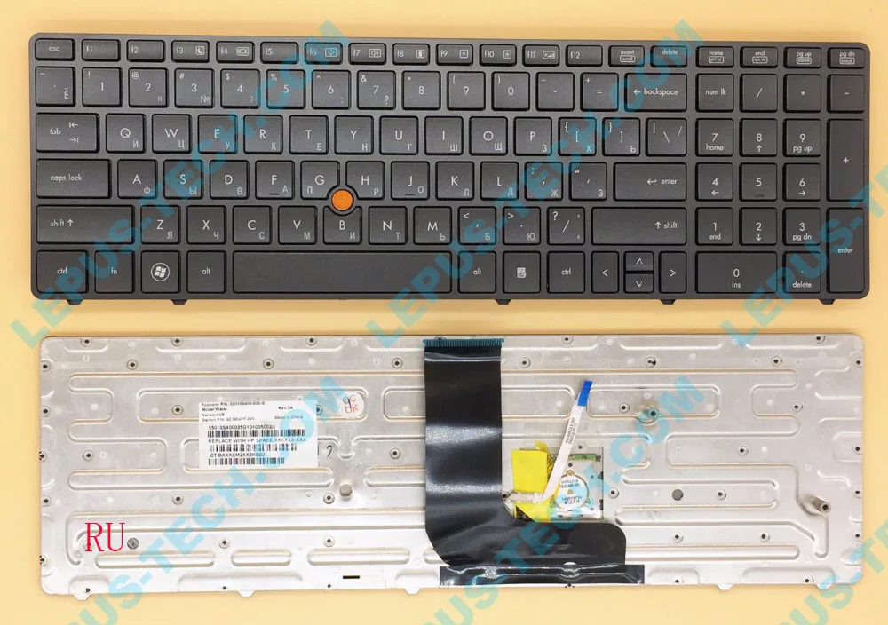 Клавиатура для ноутбука hp Probook 8560 Вт 8570 Вт 8760 Вт 8770 Вт Датская/норвежская/Русская/испанская/швейцарская/Американская Раскладка - Цвет: Фиолетовый