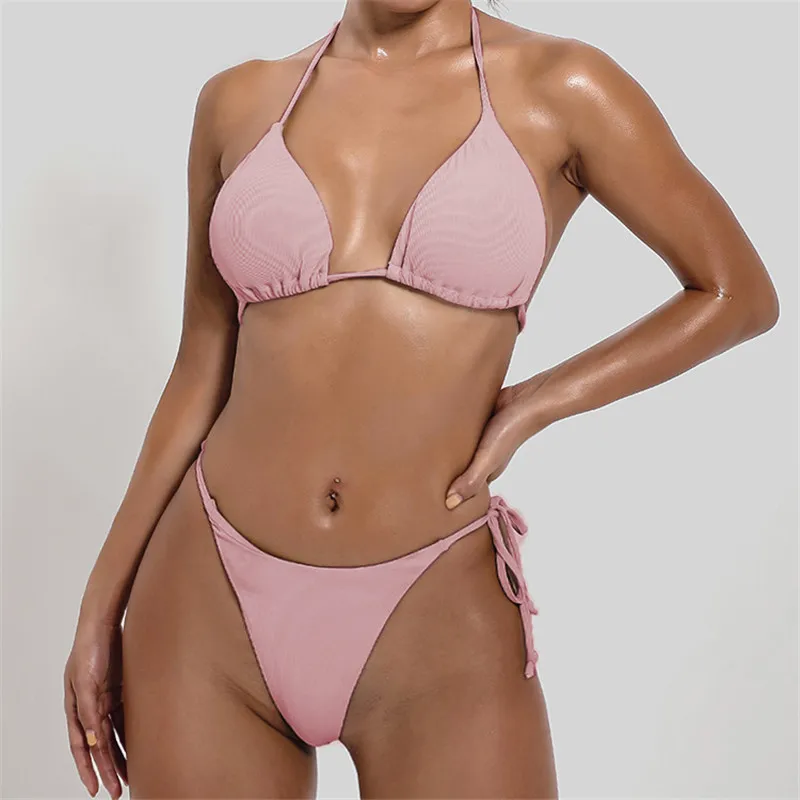 Bikini Set Swimsuit Women Push Up Sexy Swimwear String Bathing Suit Cupshe 2021 Swimming Suit for Women 2021 High Waist Monokini