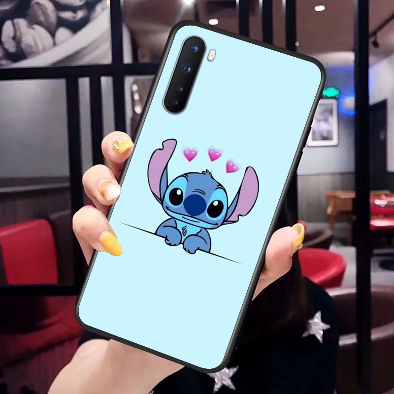 soft tpu lilo stitch silicone cover for oneplus nord ce 2 n100 n10 9 9r 8t 8 7t 7 6t 6 5t pro black phone case free global shipping