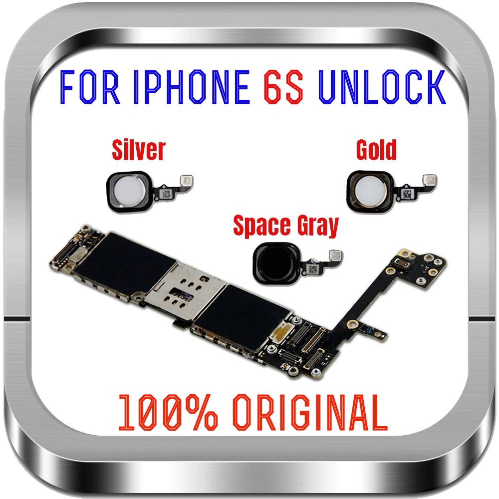Оригинальная разблокированная материнская плата Free iCloud для iPhone 6S логическая