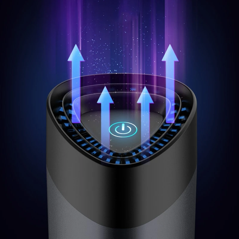 

Car Air Purifier Cup Shape Smoke and Haze Removal USB Negative Lons Purifier