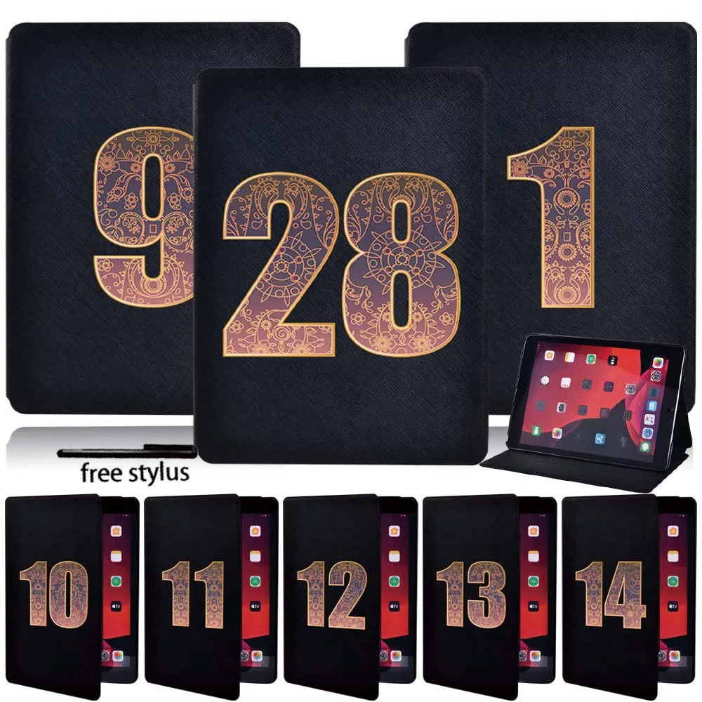 

Чехол для планшета Apple IPad Mini 1/2/3/4/5 / IPad 2/3/4 / IPad 5th/6th/7th Кожаный противоударный чехол + стилус