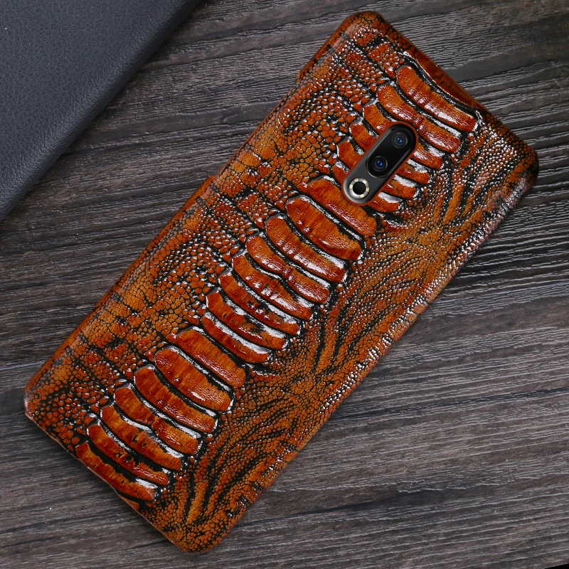 Чехол-накладка из натуральной кожи для Meizu 16th Plus 16 16X 17 Pro 7 чехол воловьей Текстура