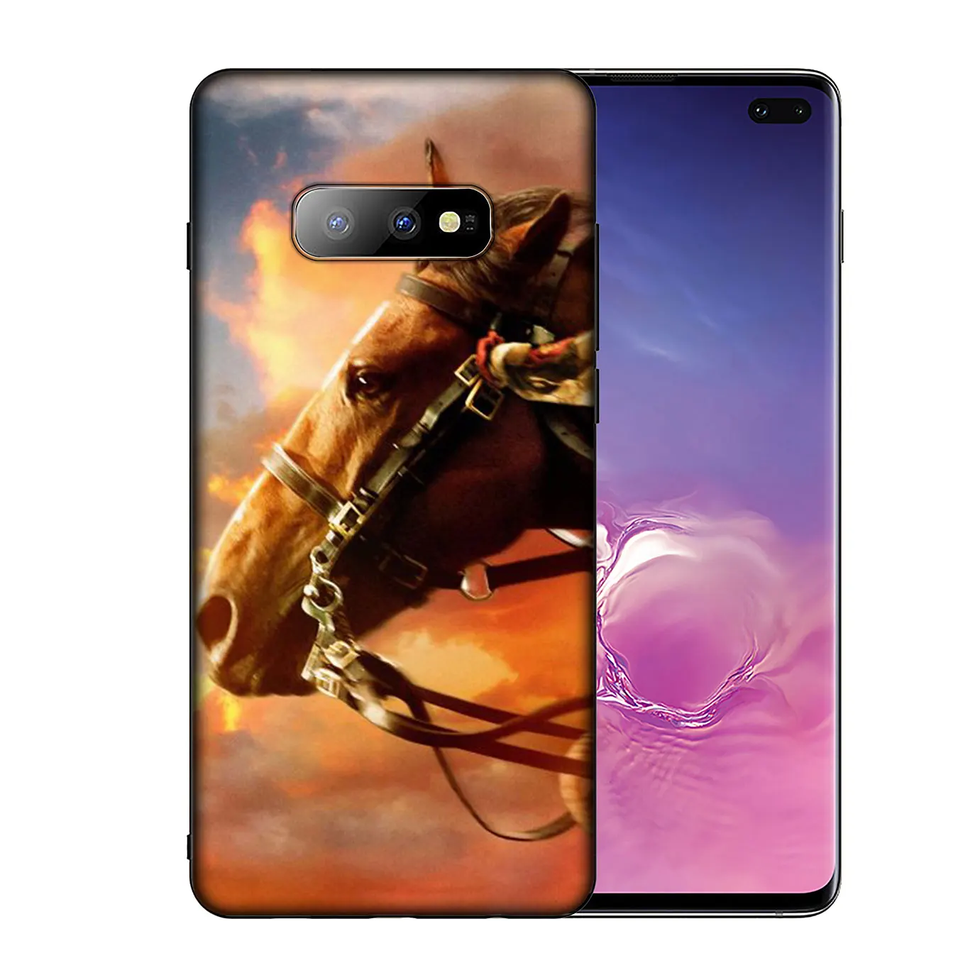 IYICAO Horse Animal Printed Soft Silicone Phone Case for Samsung Galaxy S20 Ultra S10 Lite S9 S8 Plus S6 S7 Edge S10e Cover |