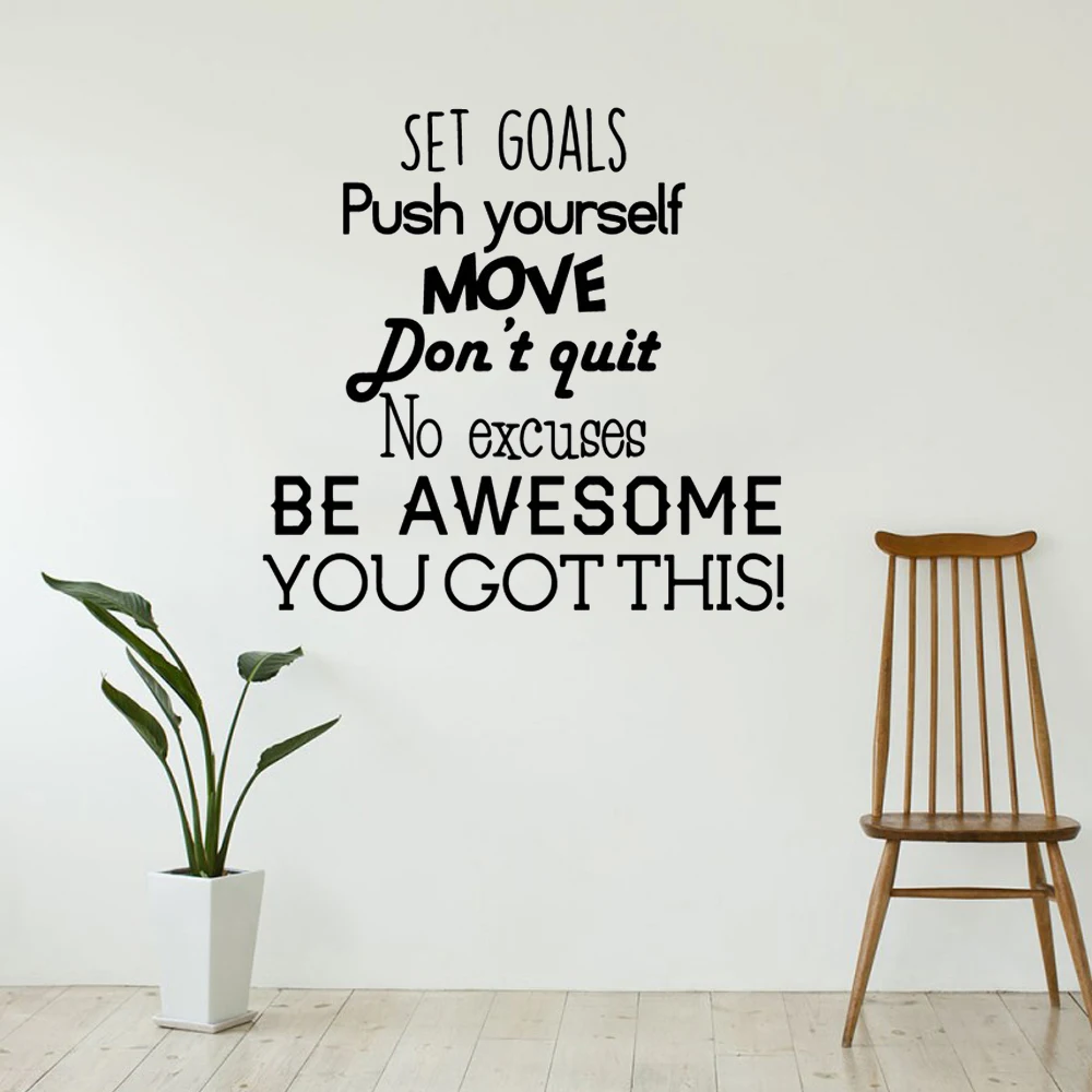 

Motivation Vinyl Wall Sticker Dream Phrase Quotes For Office Room House Decoration Mural Kids Bedroom Decor Living Room