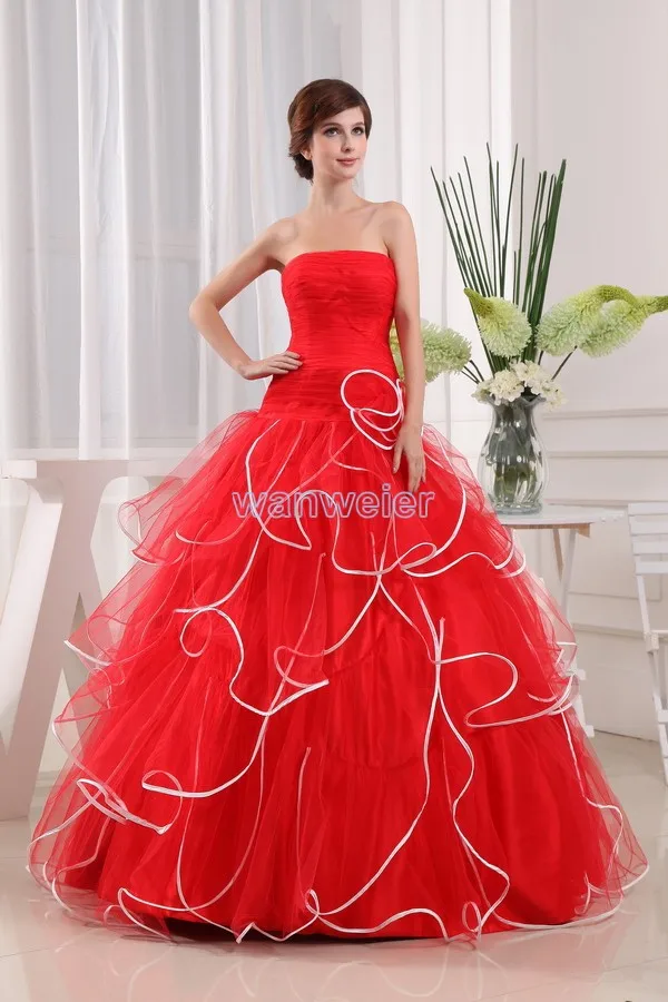 Женское вечернее платье до пола Красное Длинное бальное платье-корсет с баской