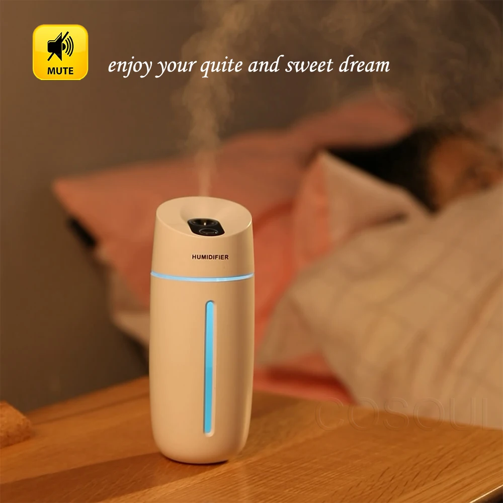 

Fashion Air humidifier eliminate static electricity clean air Care for skin Nano spray technology 7 color lights car office