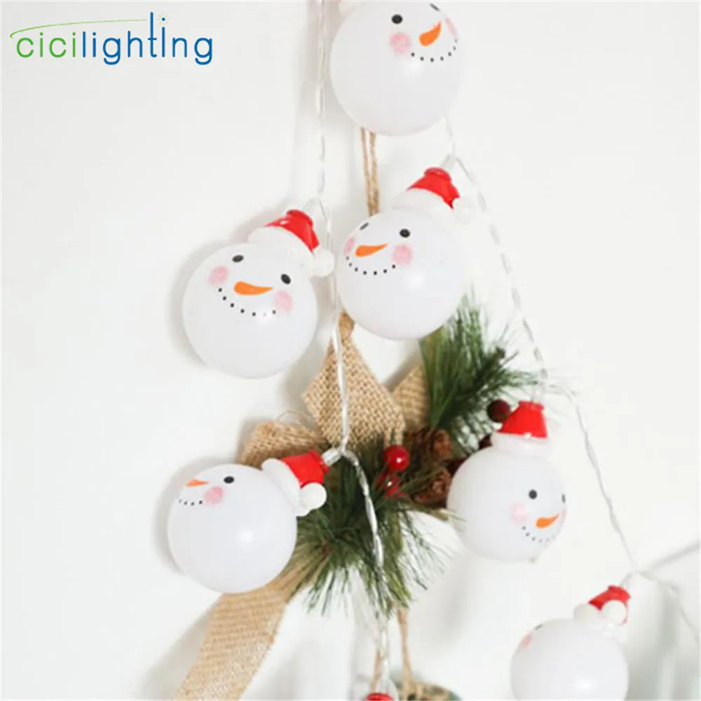 2021 Санта Клаус светодиодный строка светильник на Рождество Товары AA Батарея