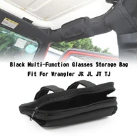 car roll bar grab handle storage bag sunglasses holder multifunction organizer interior accessory for jeep wrangler tj jk jl jt