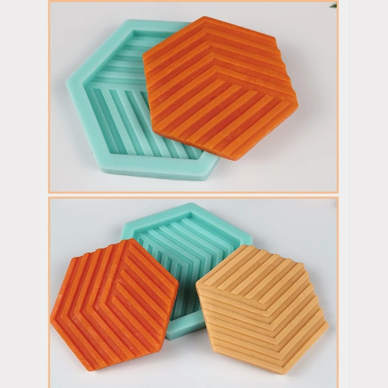 

DIY Round Coaster Silicone Molds for Resin Tea Mat Coaster Molds for Resin Casting Mold Diameter 11cm/9cm Colors Random