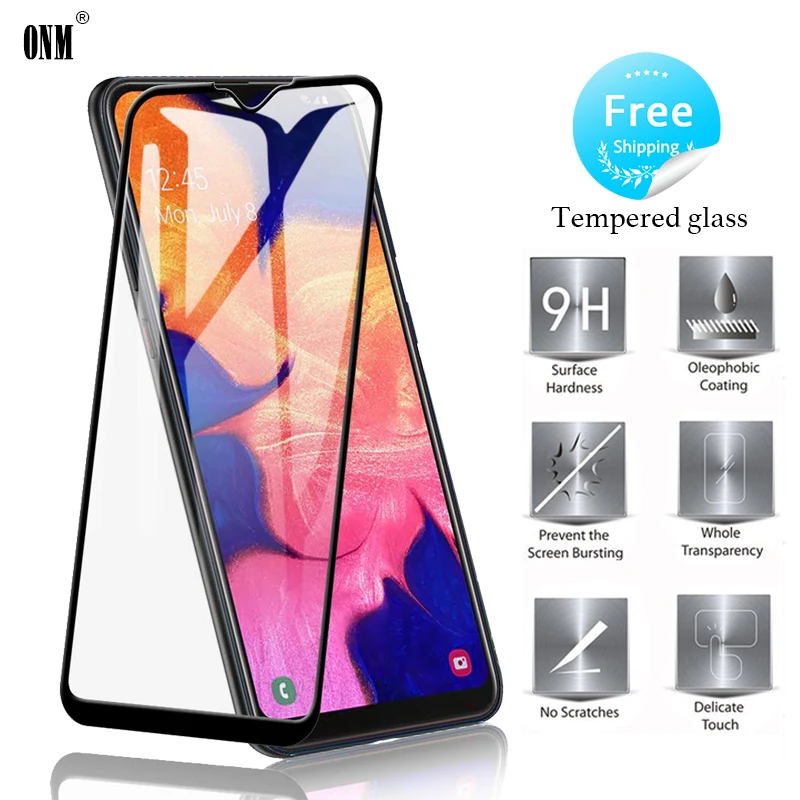 Полное покрытие из закаленного стекла для Samsung Galaxy A10 A20 A30 A50 A60 A70 A80 A90 Защитная