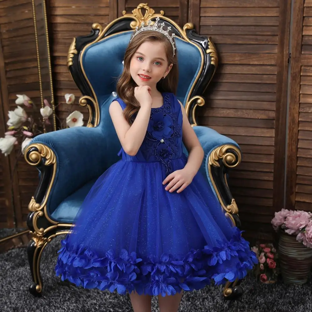 Женское платье с цветочным принтом бальное детская одежда для 3-10 лет оптовая