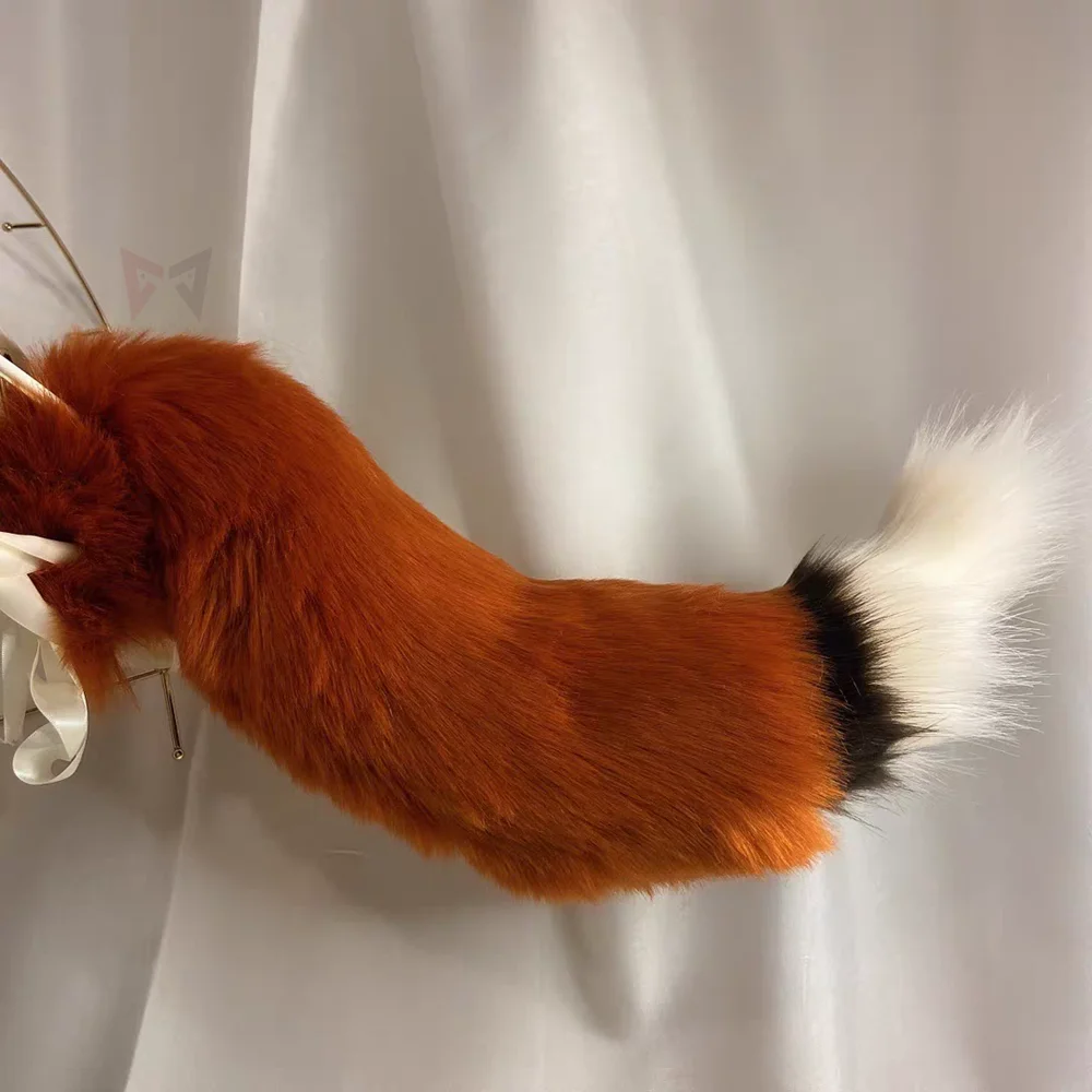 Женский обруч для волос с волчьими ушками и красной лисой |