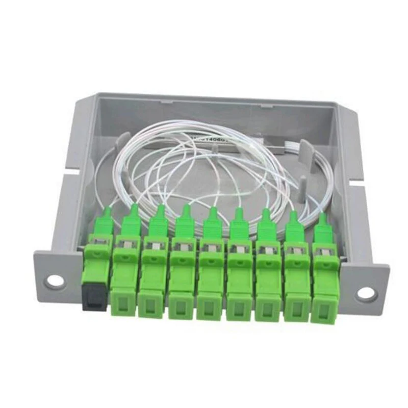 SC APC PLC 1X8 Сплиттер Волоконно-оптический ящик FTTH сплиттер коробка с 1*8 плоских