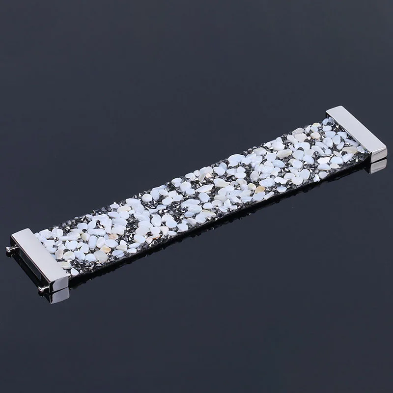 Панк Natutal Нерегулярные Гравий камень оболочки магнитной пряжкой широкий