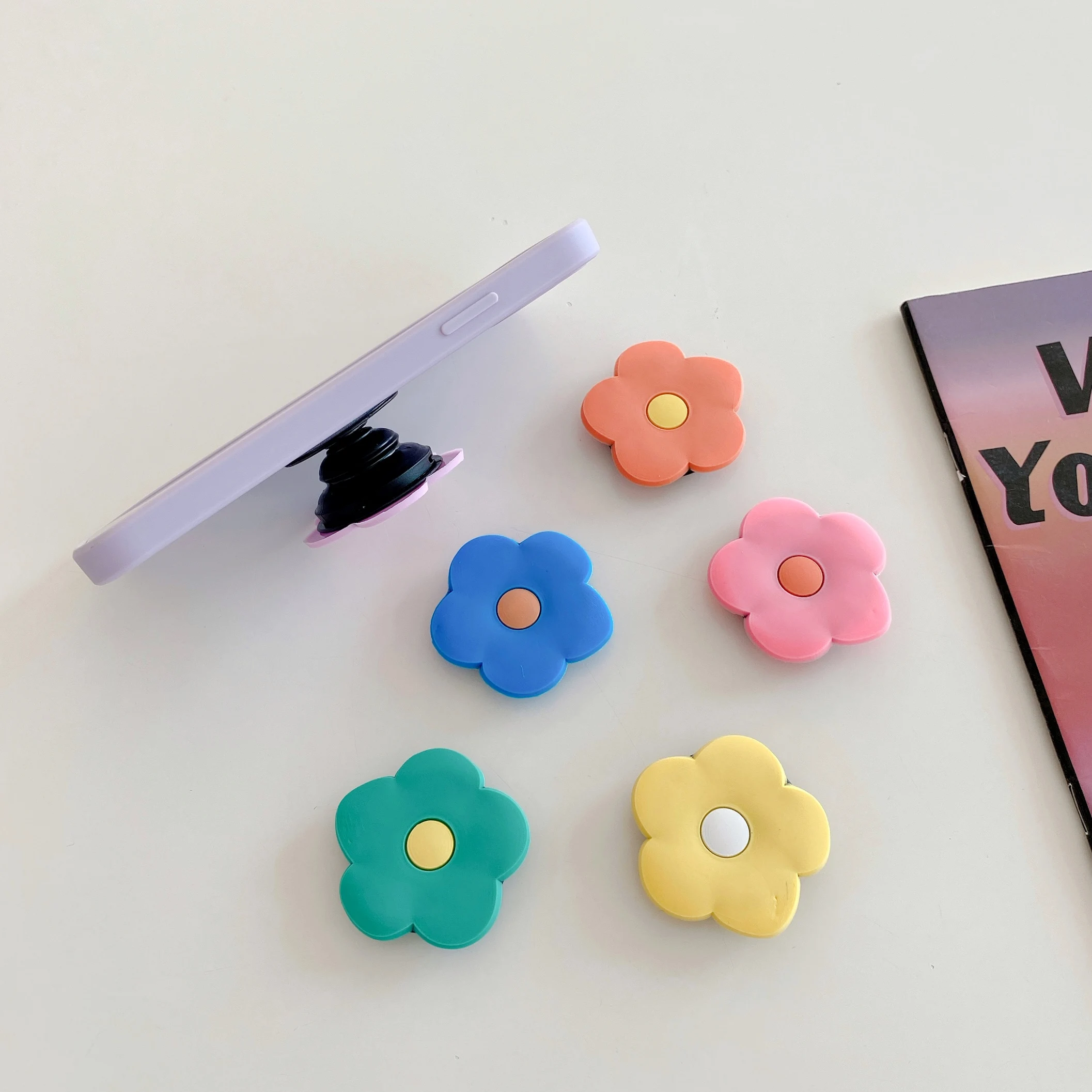 Растяжения кронштейн мультфильм мобильный телефон чехол складной держатель