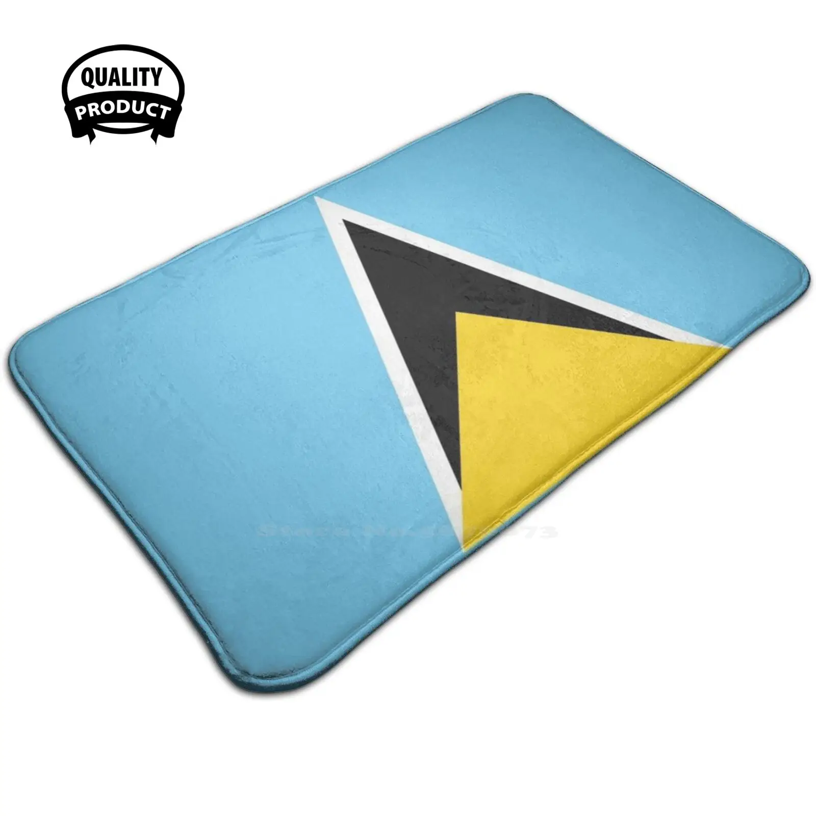 Коврик для двери в Санта-Люсии коврик ног домашний флаг флаги Санта-люция