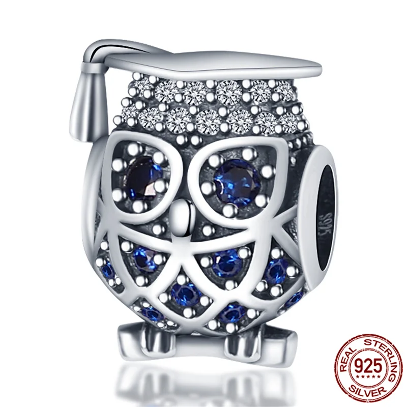 Горячая Распродажа 925 стерлингового серебра доктора и блестящей совой браслеты с