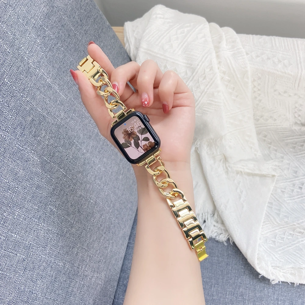 Ремешок 45 мм для Apple Watch Band 38/42 6 7 5 4 браслет из нержавеющей стали iWatch 41 3 2 1Correa 40/44 |
