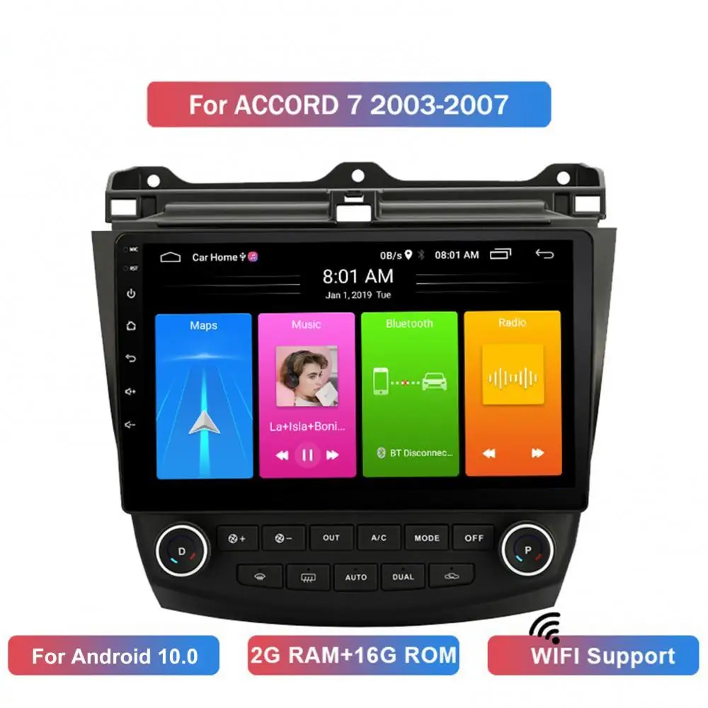 

30%Hot sale in 2021!2+16G Car Auto Radio Navigation Player for Honda Accord 7th 03-07 Android 10.0