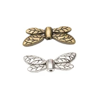 10pcs butterfly wings charm spacer loose metal beads tibetan silvergold for jewelry making finding accessories