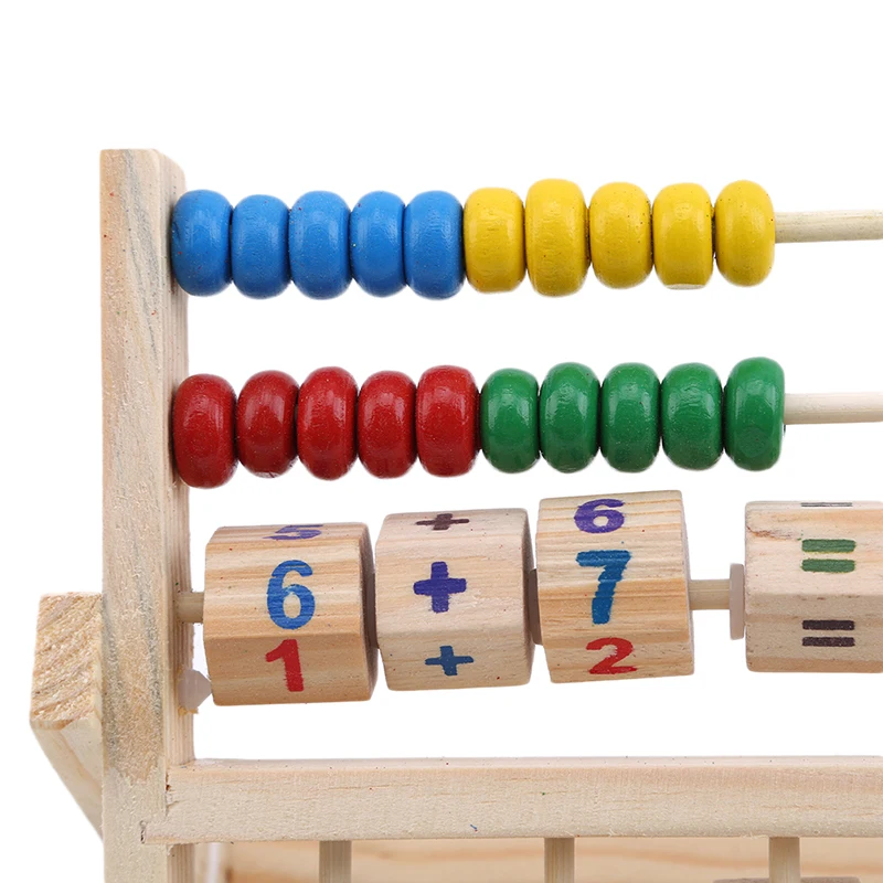 

Color Wooden Calculation Frame Children's Multi-function Smile Face Clock Toy Early Education Puzzle Learning Toys