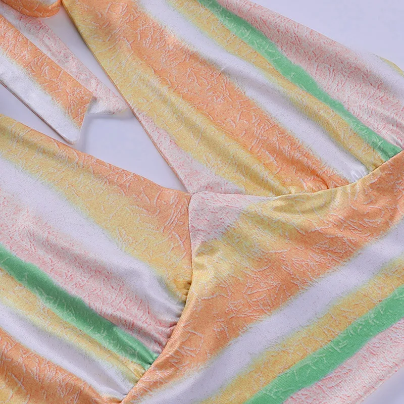 

Women's Party Sexy Contrast Lines Lace Halter Tank Top Multicolor