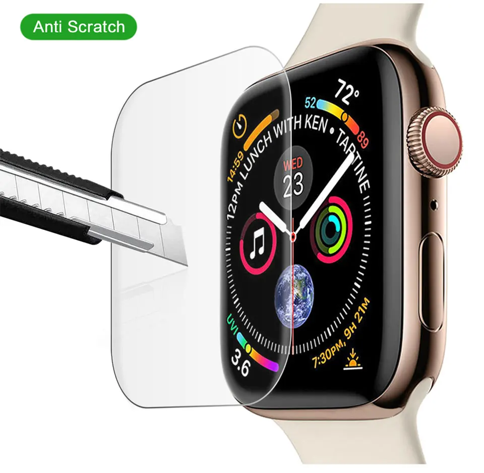 Защитное стекло для apple watch band 44 мм 40 мм iwatch series 5 4 3 2 1 42/38 мм 9H Взрывозащищенная пленка из закаленного стекла