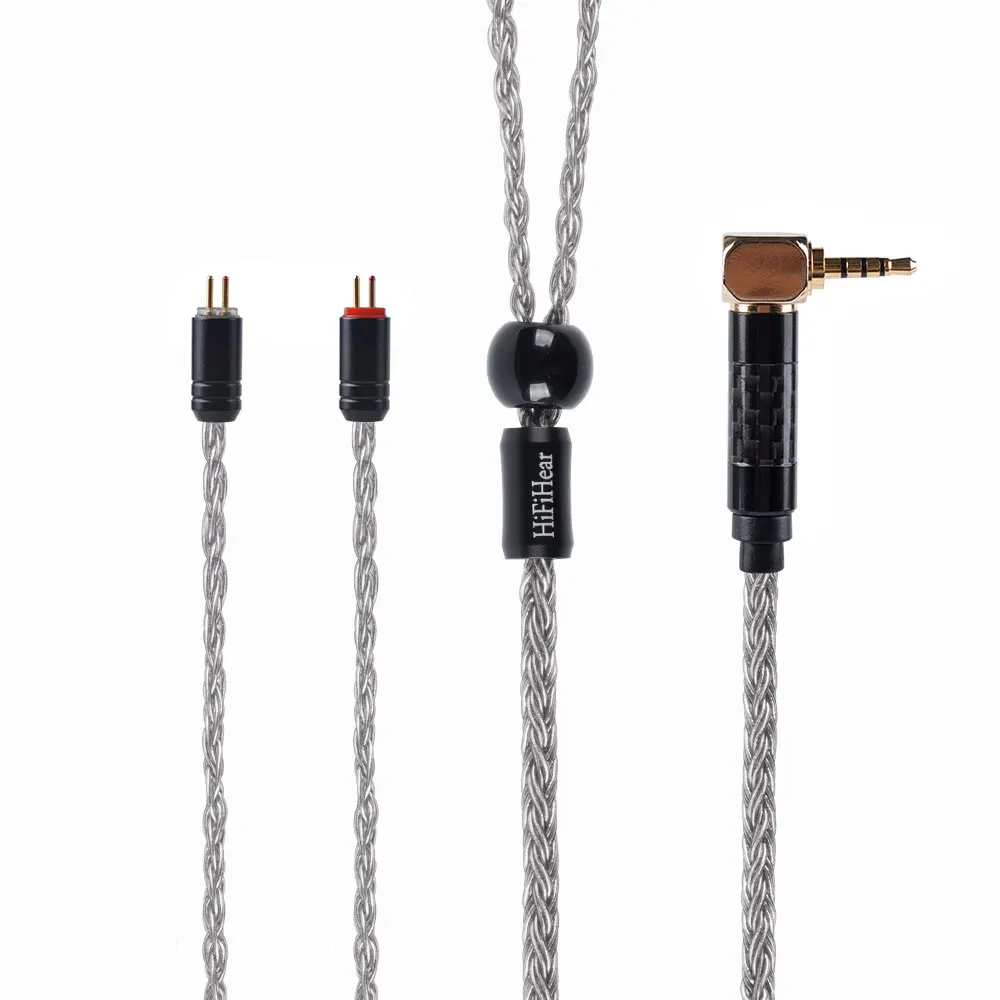 HiFiHear 16 Core посеребренный медный кабель 2,5/3,5 мм сбалансированный кабель с MMCX/2pin разъем для KZZS10 PRO AS10 C16 C12 - Цвет: 2PIN 2.5