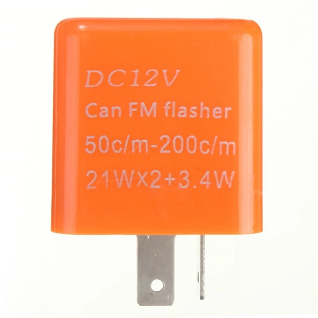 

12V 2 Pin LED Flasher Frequency Relay Turn Signal Indicator Motorbike Fix Motorcycle Flasher Multiple Protect Accessories